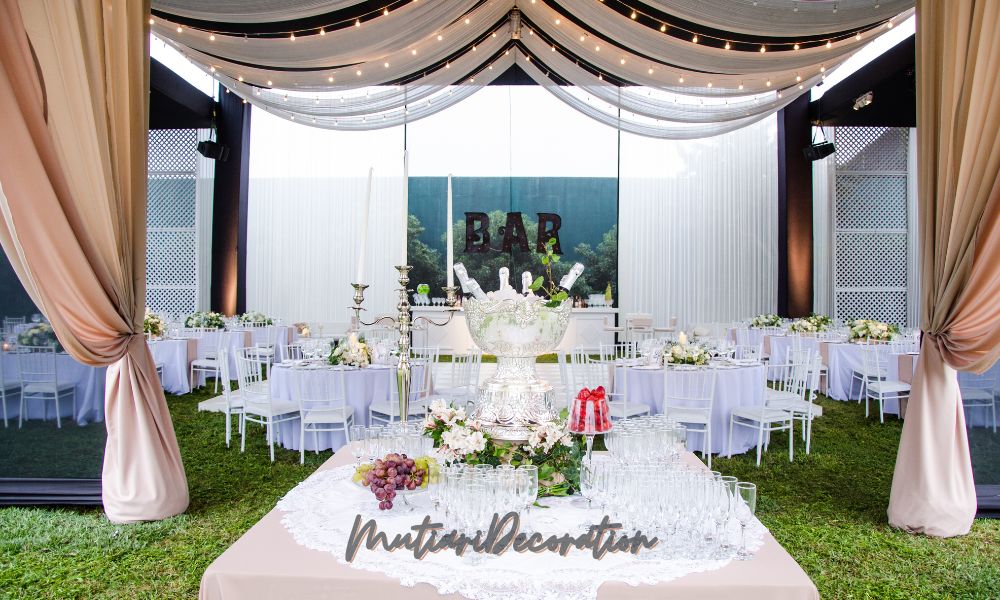 Pelaminan Outdoor Sederhana yang Elegan dan Berkesan