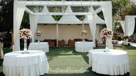 Pelaminan Outdoor Wedding yang Elegan dan Berkesan