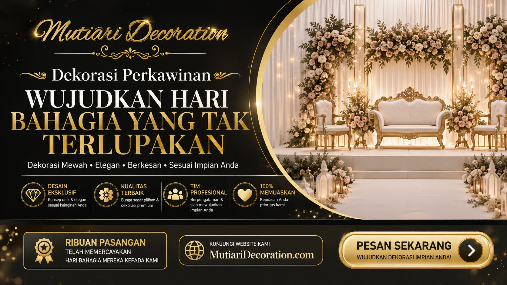 dekorasi perkawinan